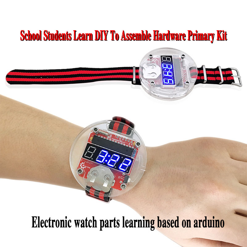 Arduino Diy Electronics - Kit d'horloge LED à puce unique,