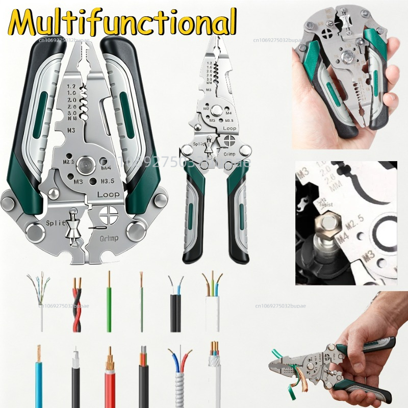 Wire Stripper Cutter - Pince à dénuder multifonctionnelle pour électricien,