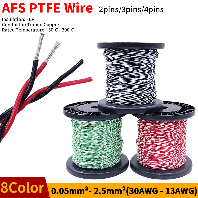 Fil PTFE AFS200 2 broches 26/2 - Diy Electronics Music avis et prix