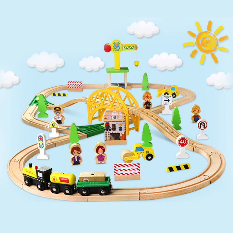 Rail de Train en bois, ensembl - Diy Electric Car avis et prix